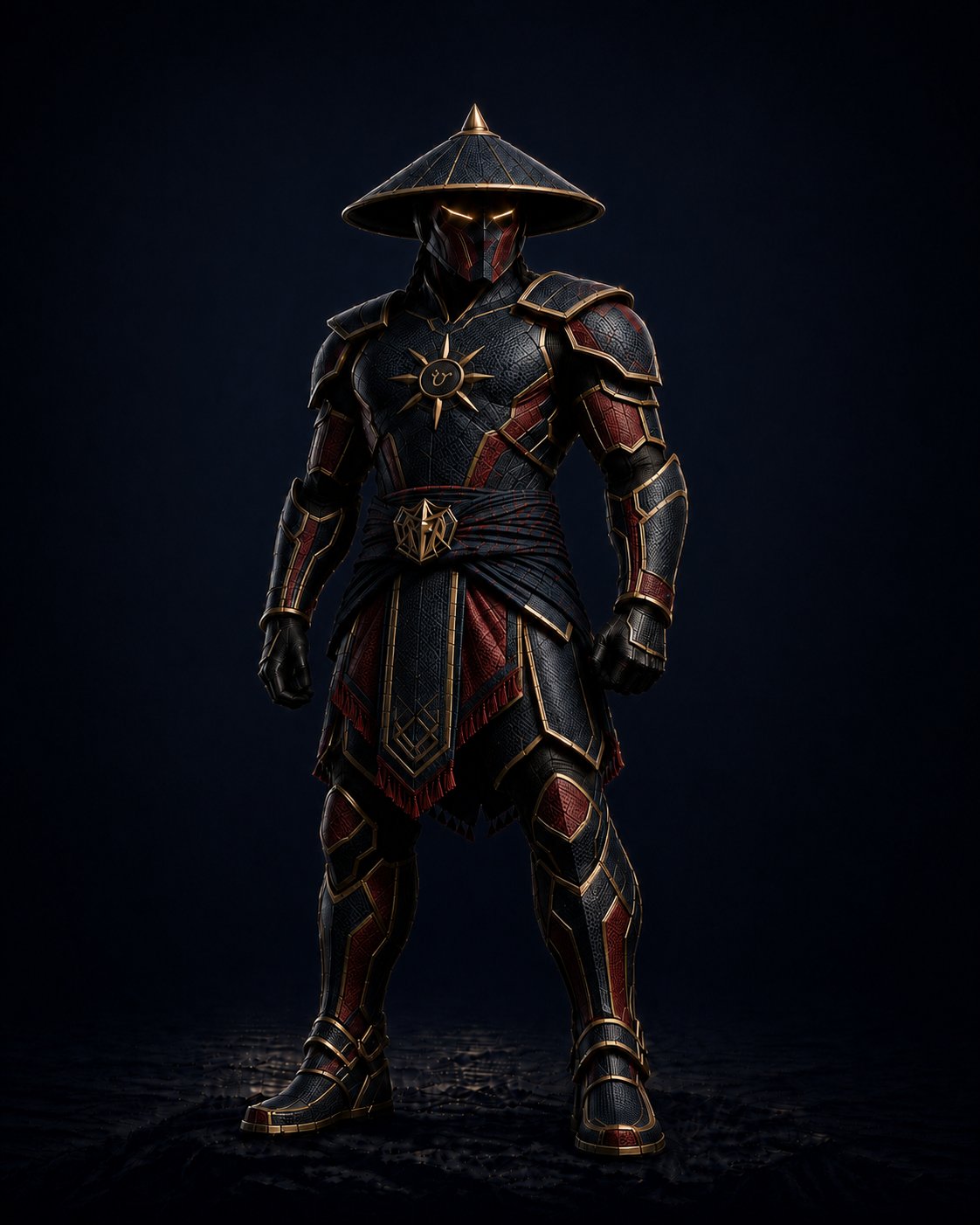The Alagad — armored guardian in salakot, eight-rayed sun of the Philippine flag with the Baybayin a on the chestplate